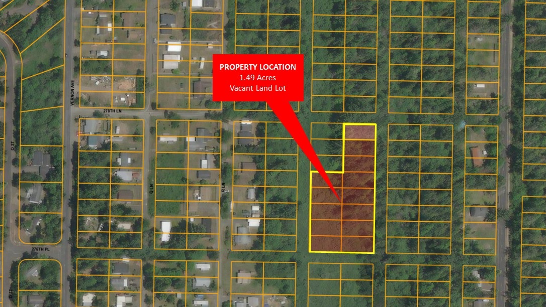 1.49Acre Property in Pacific County Offered at only 14,900! (SOLD