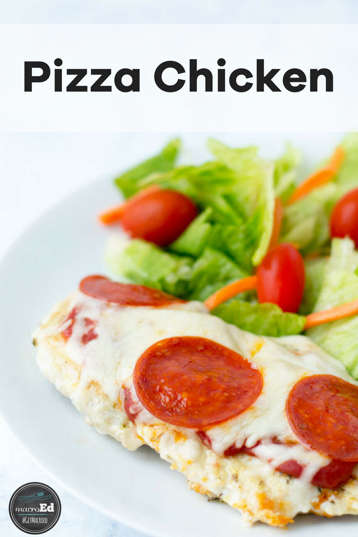 Pizza Chicken GetMacroEd Low Carb Pizza Recipe