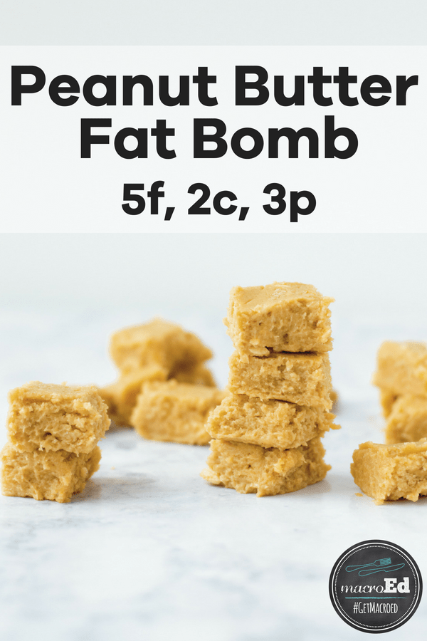 Peanut Butter Fudge Fat Bombs GetMacroEd