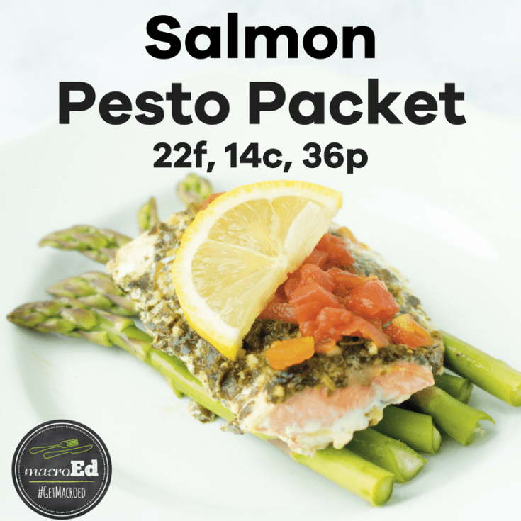 Salmon Pesto Packets GetMacroEd
