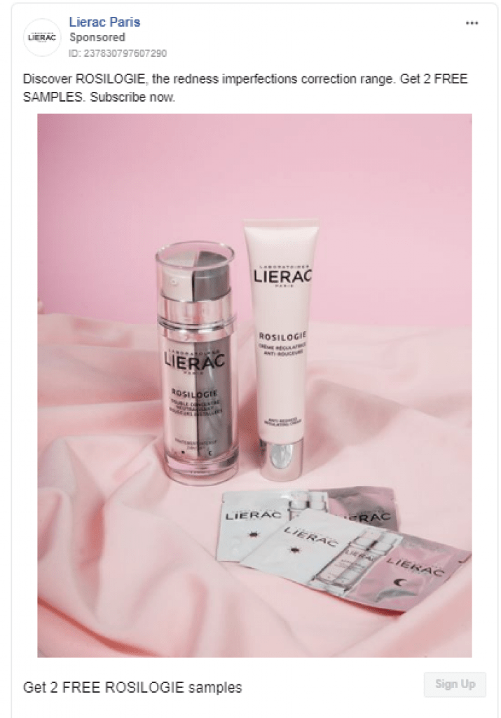 FREE Lierac Paris ROSILOGIE Sample Pack by mail Get me FREE Samples