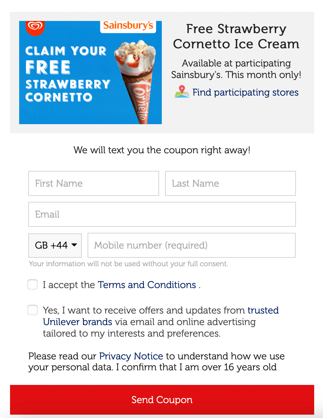 Free Ice Cream Get me FREE Samples