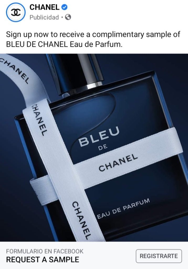 Bleu de Chanel cologne sample Get me FREE Samples