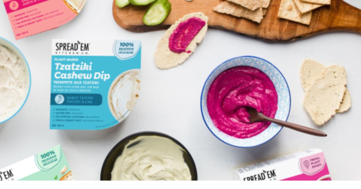 Free Spread'em Kitchen Plantbased Dips Get me FREE Samples