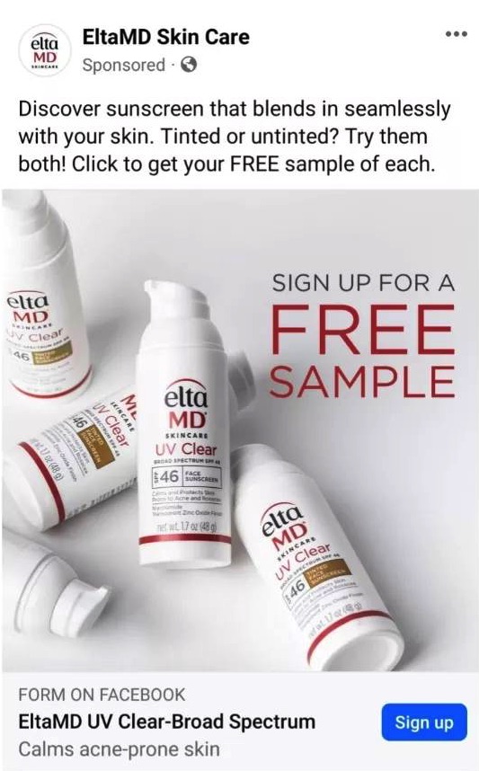 EltaMD Sunscreen sample Get me FREE Samples