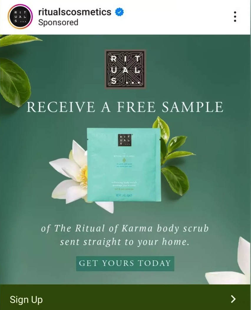Rituals Body Scrub sample Get me FREE Samples