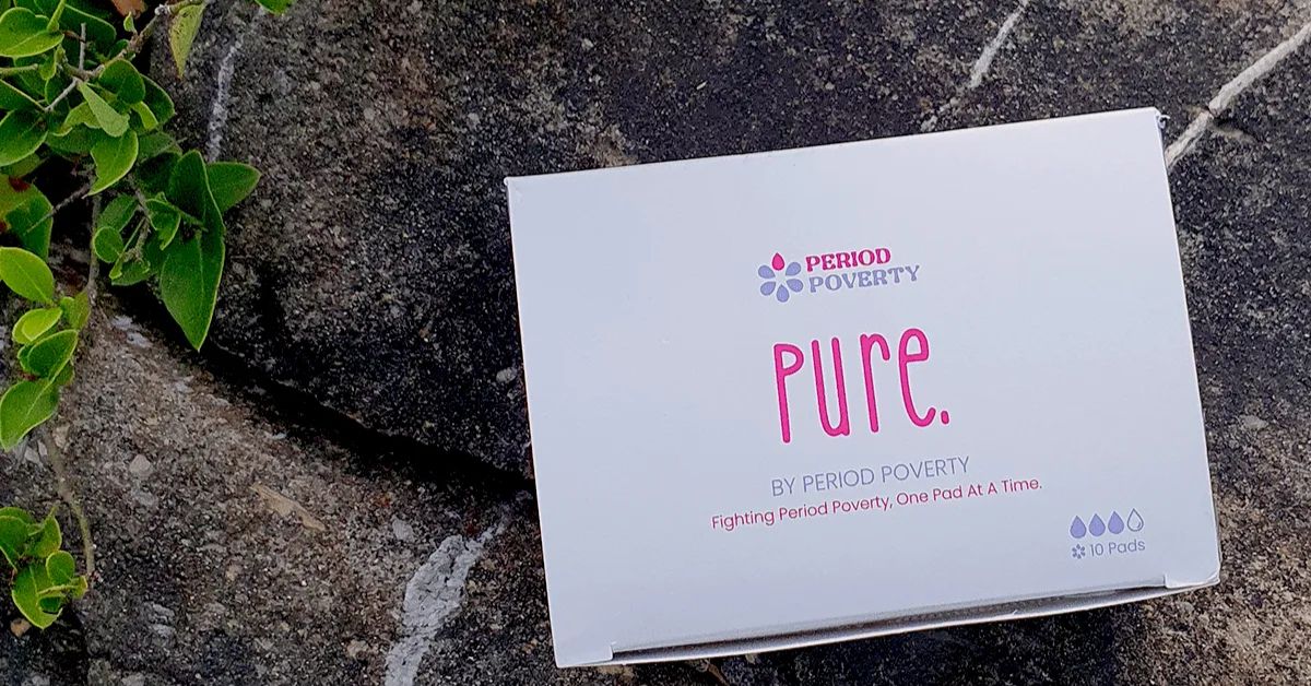 Period Poverty Pure Pads sample Get me FREE Samples