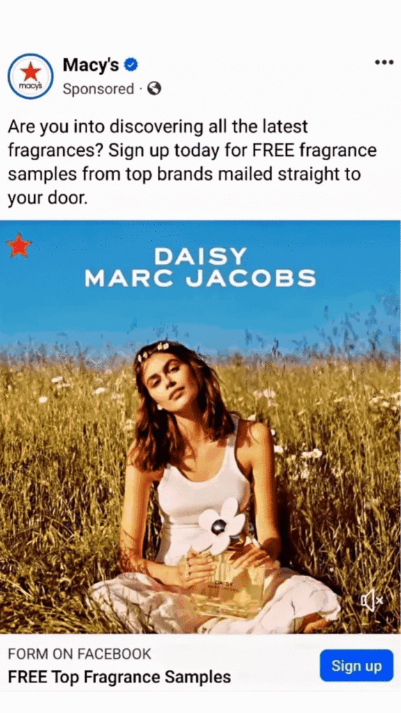 Macy's Perfume Samples Box