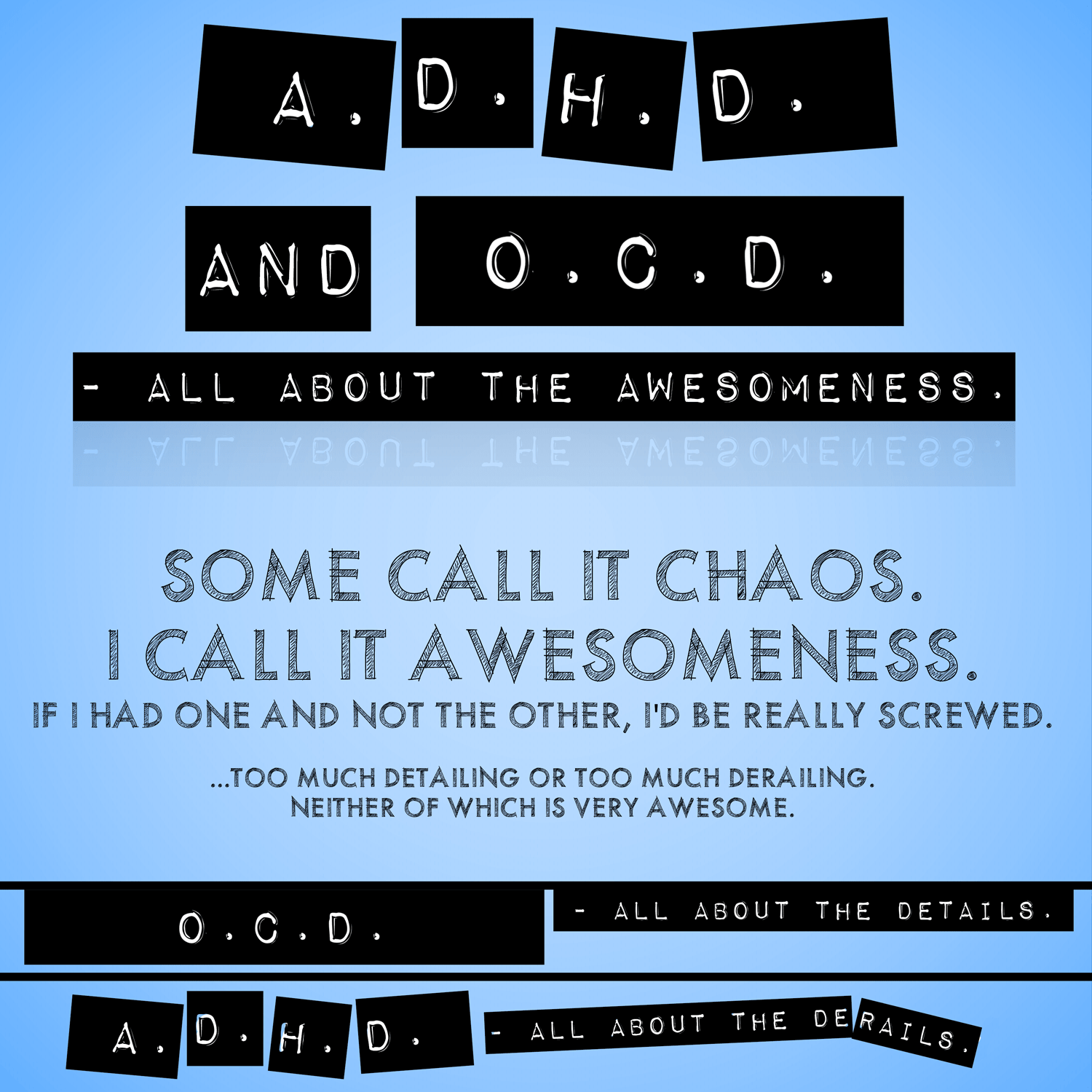 ADHD, OCD and TShirt Designs Get NutMegged ADHD