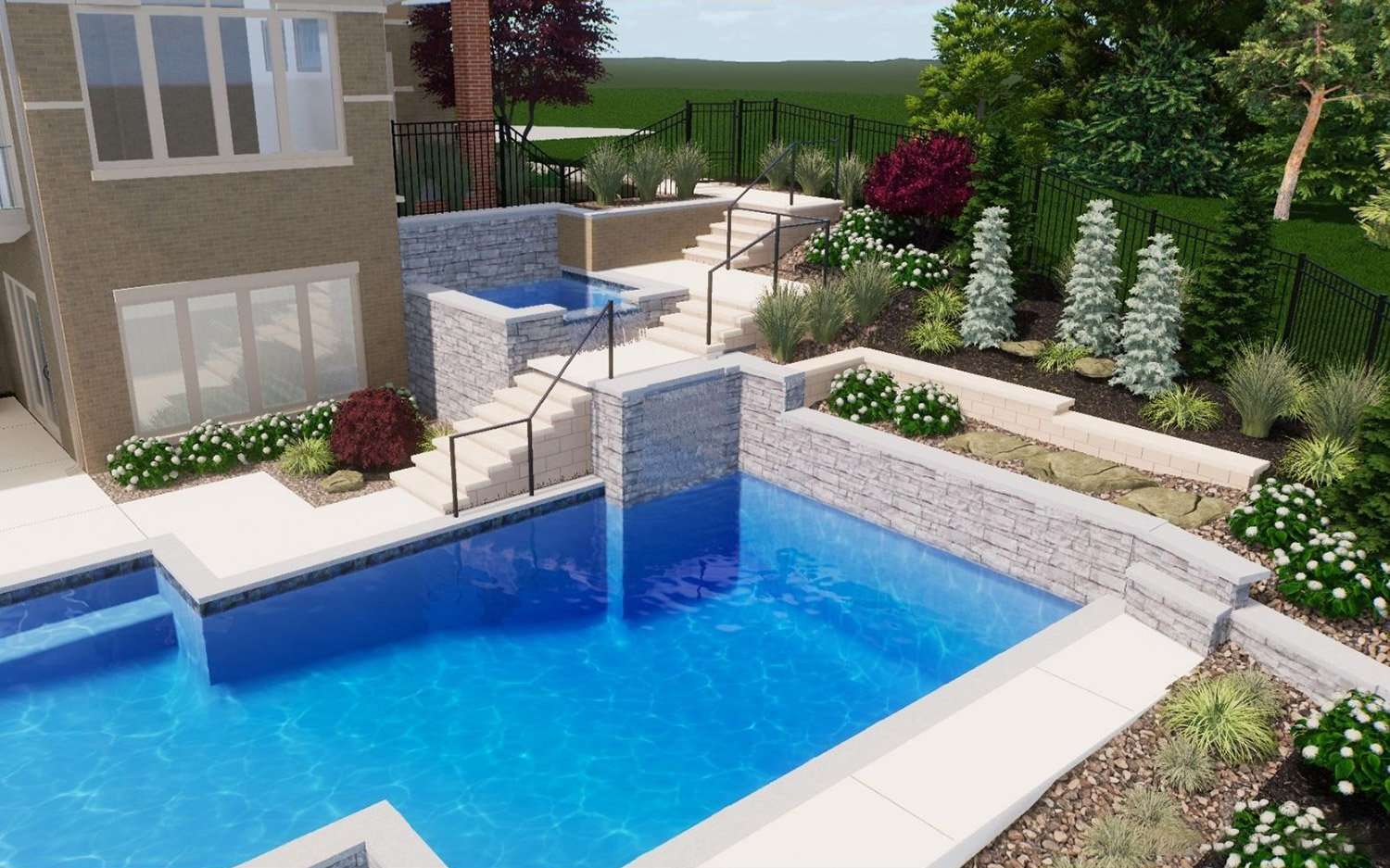 3D Designs & Rendering Services for St. Louis Pools & Outdoor Living