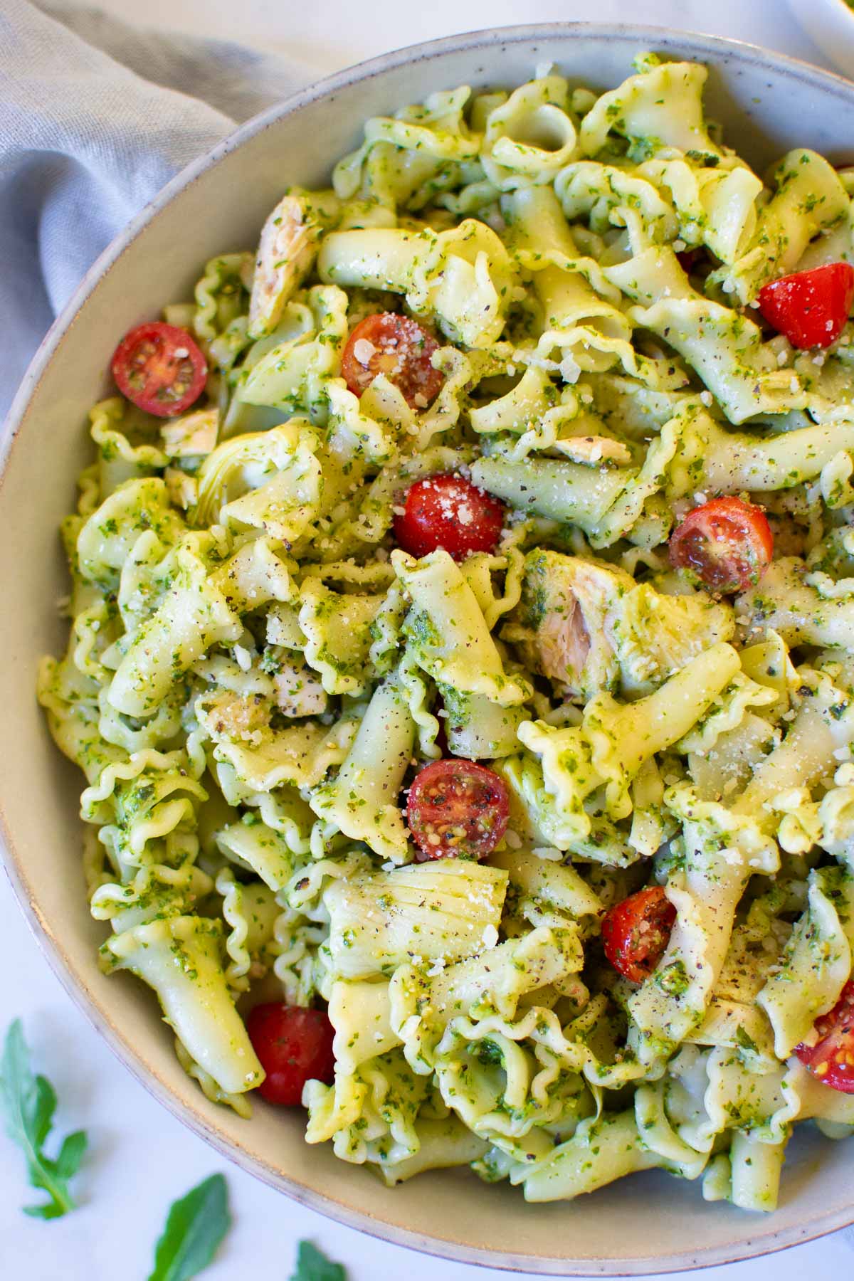 Easy Tuna Pesto Pasta Recipe Get On My Plate