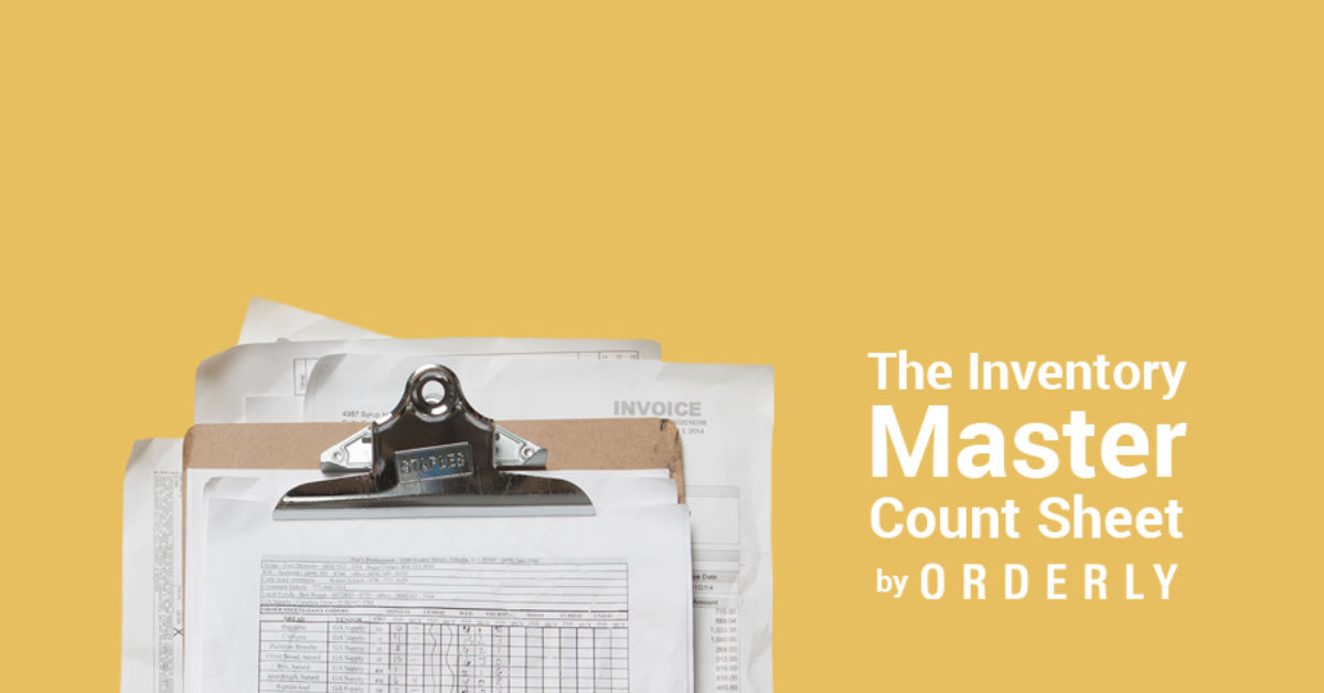 Restaurant Inventory Count Sheet Template Orderly