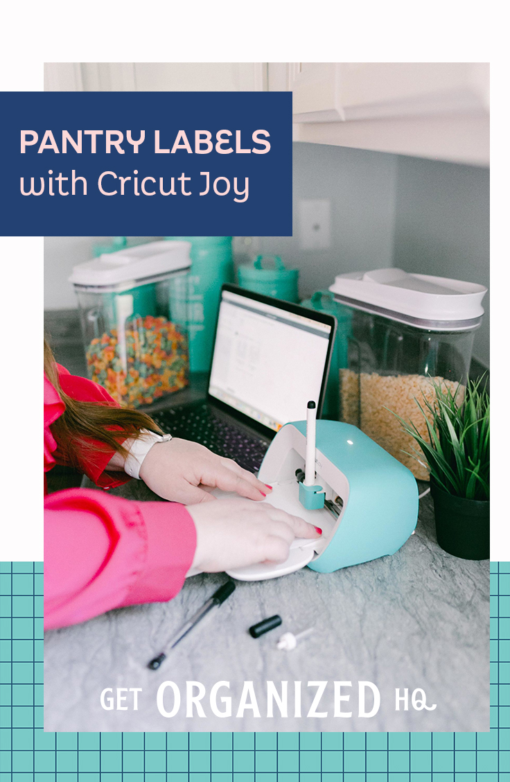 How to Make Pantry Labels with Cricut Joy Get Organized HQ