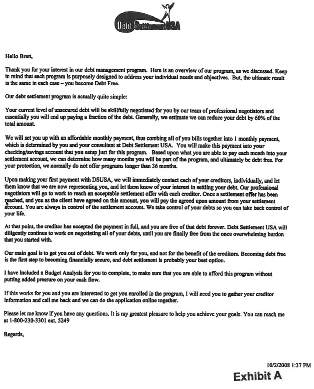 Debt Settlement USA Sued by Bankruptcy Trustee for a Lot