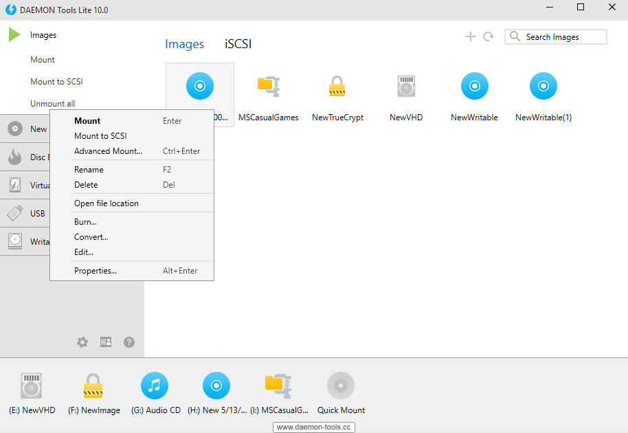 DAEMON Tools Lite 10 download in one click. Virus free.