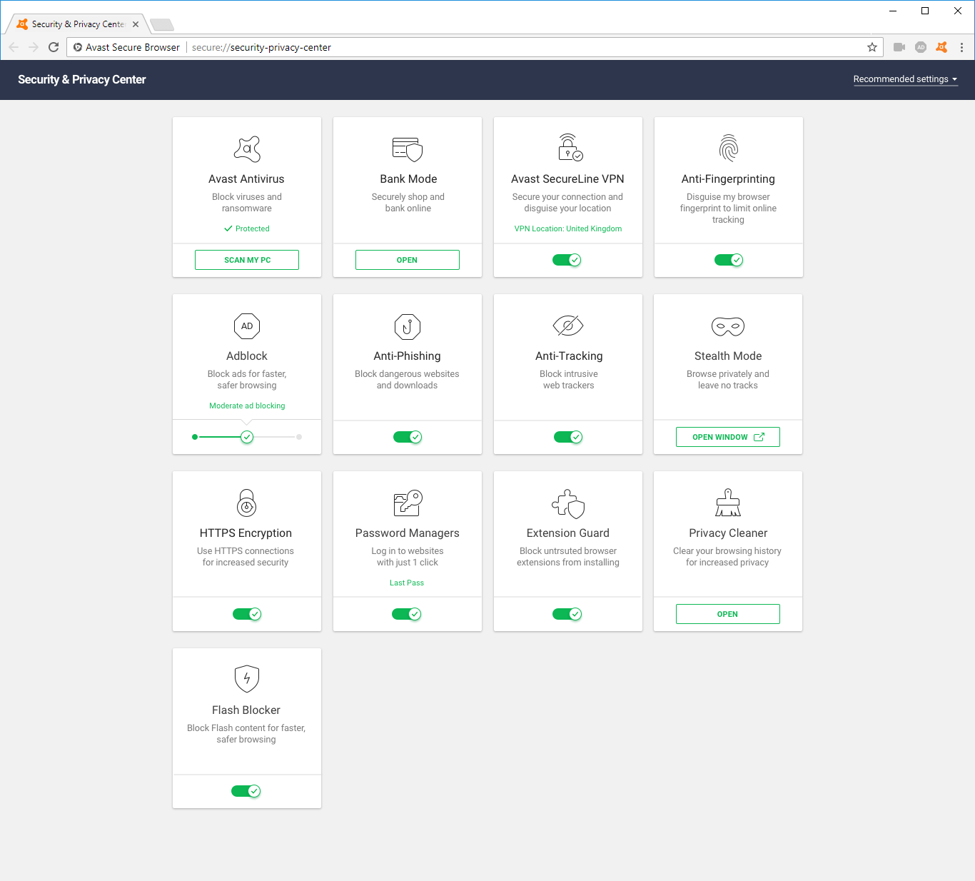 Avast Secure Browser 73 download in one click. Virus free.