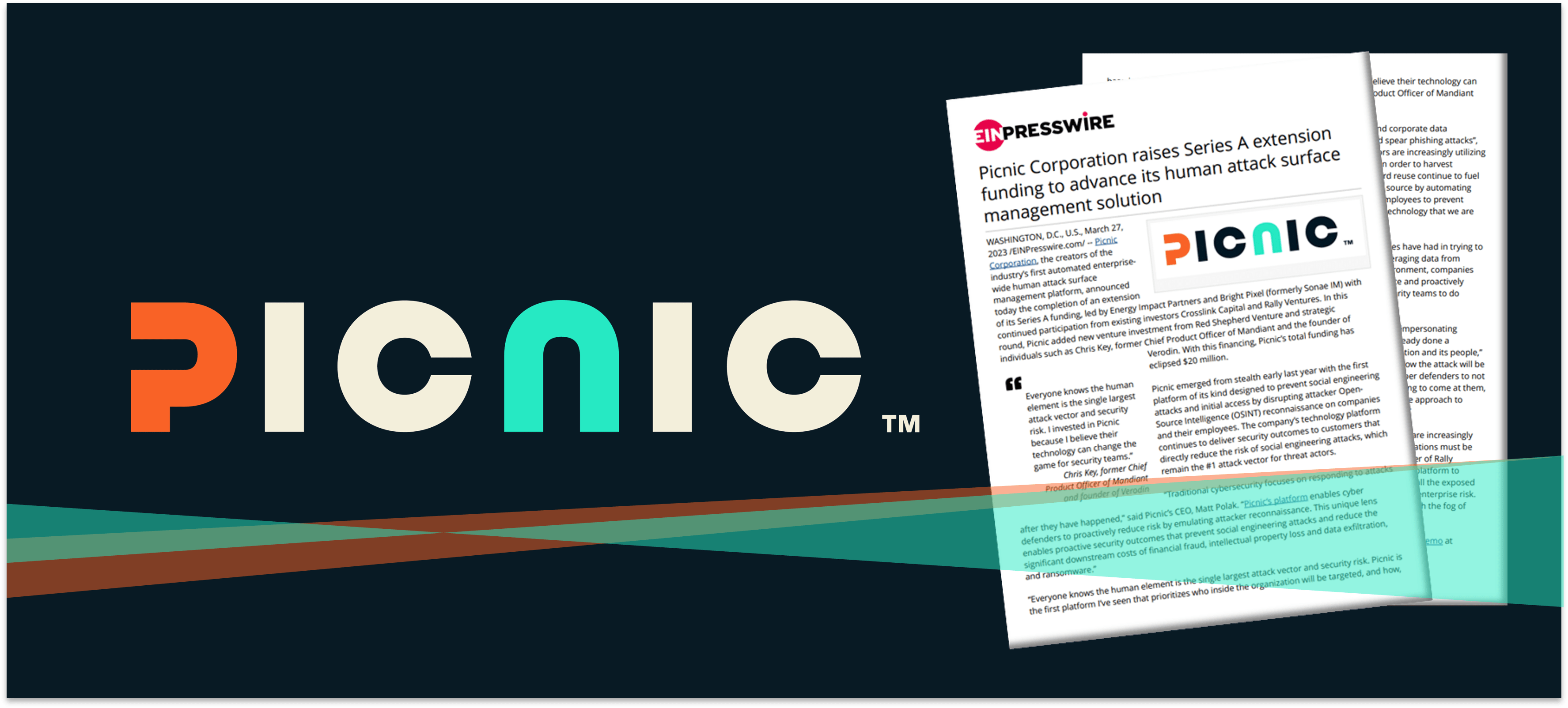 Picnic Corporation raises Series A extension funding