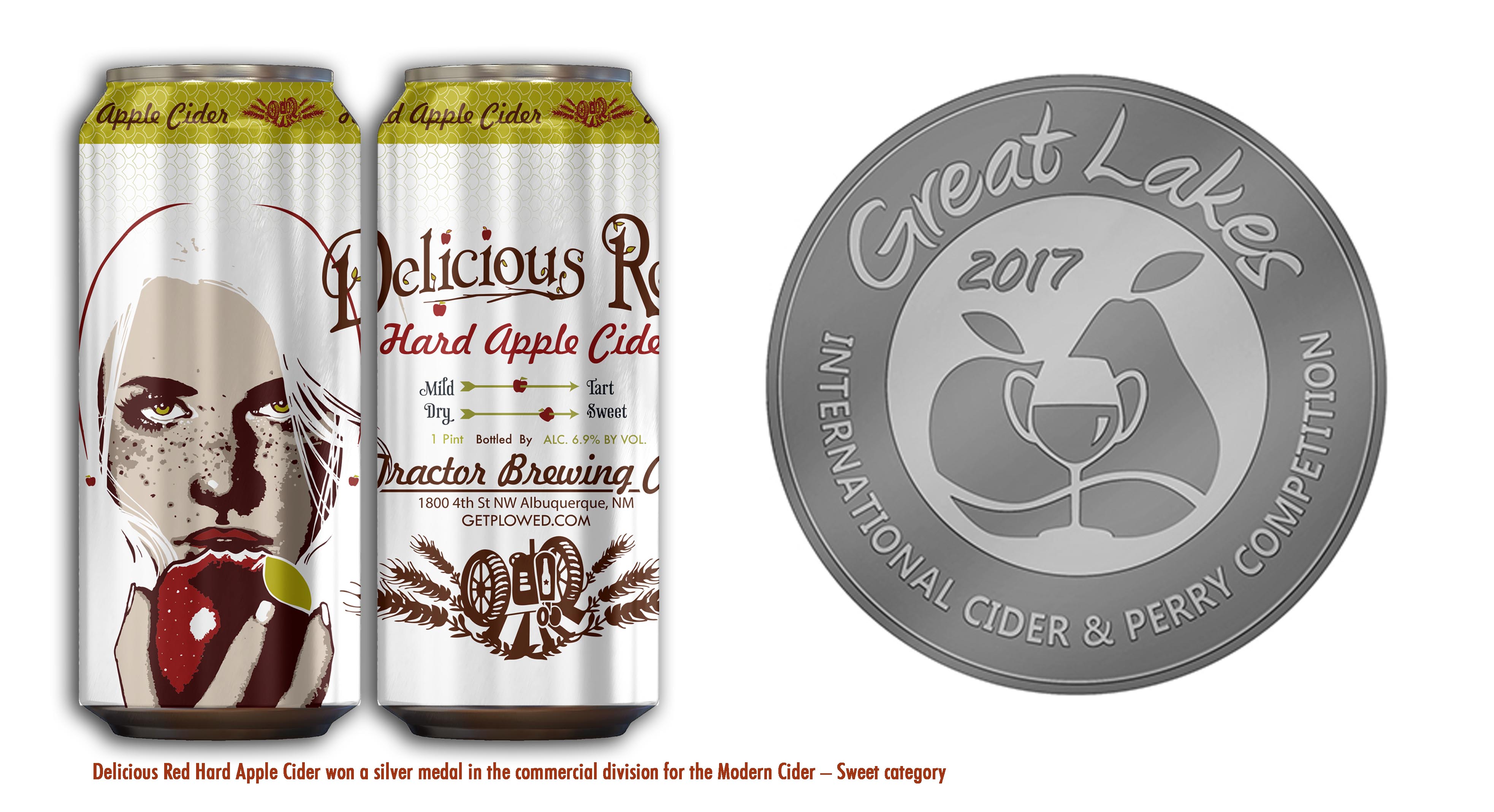 Hard Cider is a Hit Tractor Wins GLINTCAP Medals Tractor Brewing Company