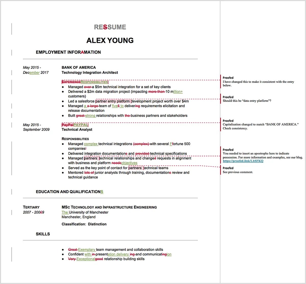 Resume Editing Services Resume Proofreading Try For Free Proofed