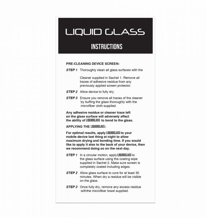 Warranty ProofTech Liquid Glass Screen Protection