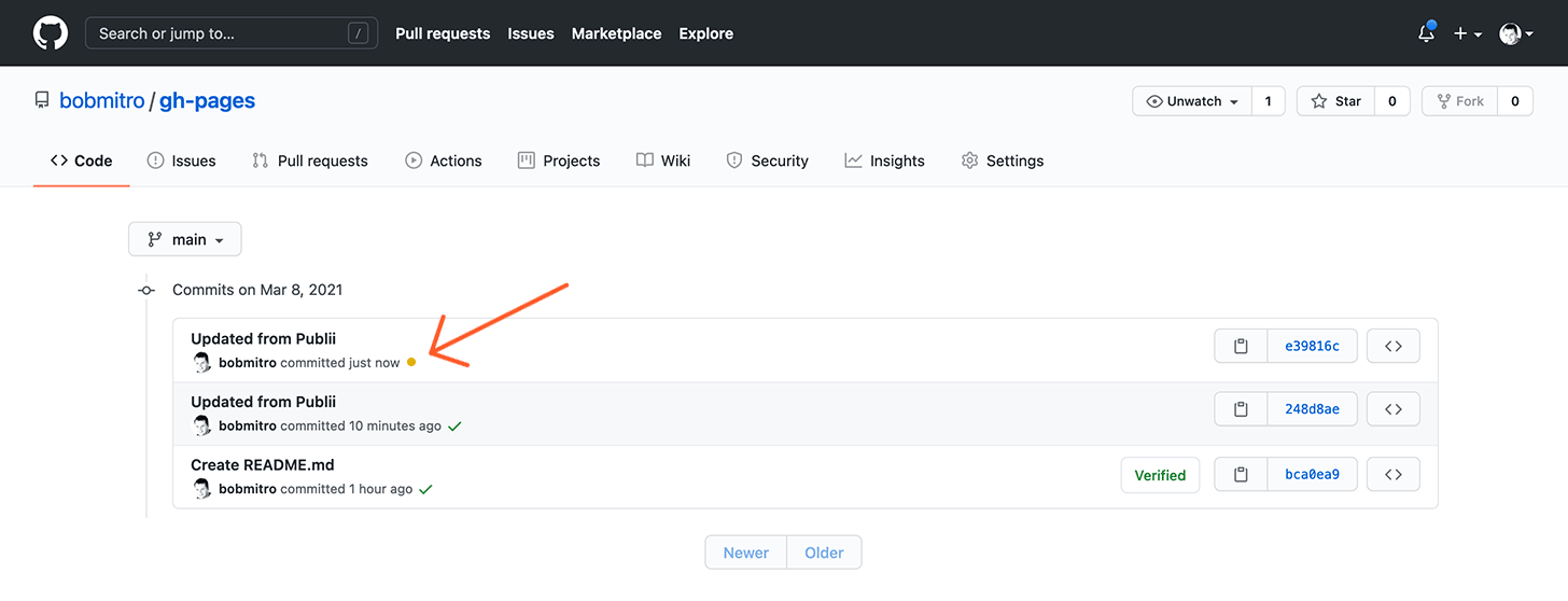 Creating a GitHub Pages site
