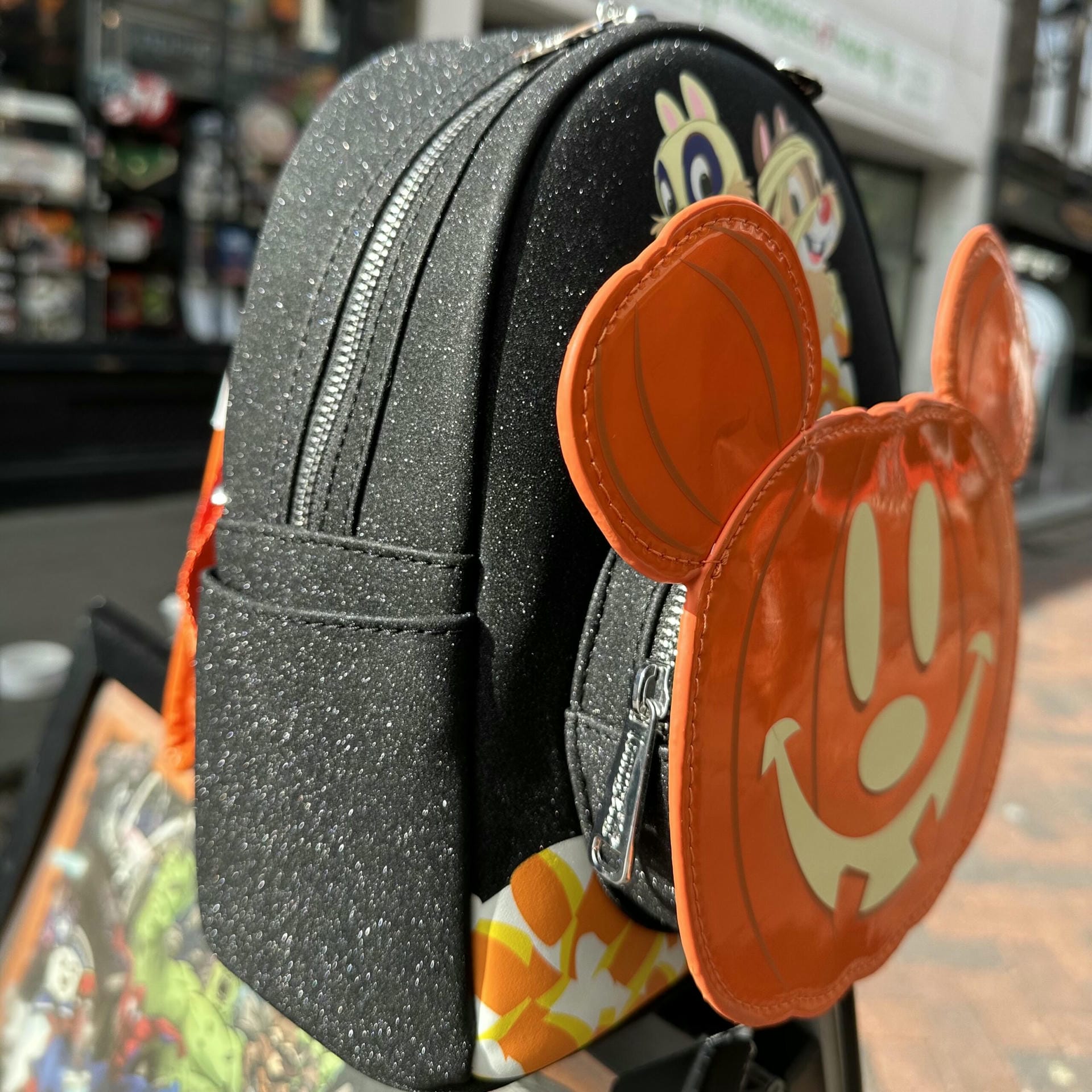 Chip & Dale Pumpkin Loungefly Mini Backpack Get Ready Comics