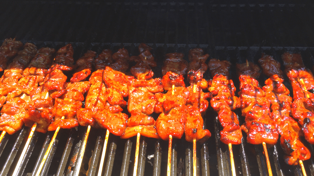 Pork BBQ on a Stick GetRecipe