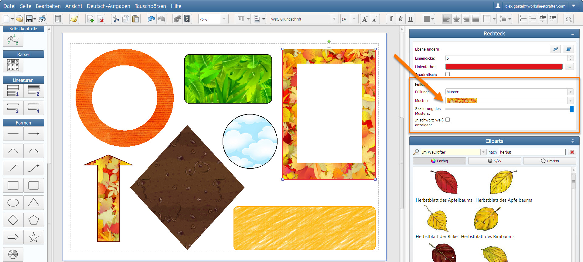 Seitenrahmen Worksheet Crafter
