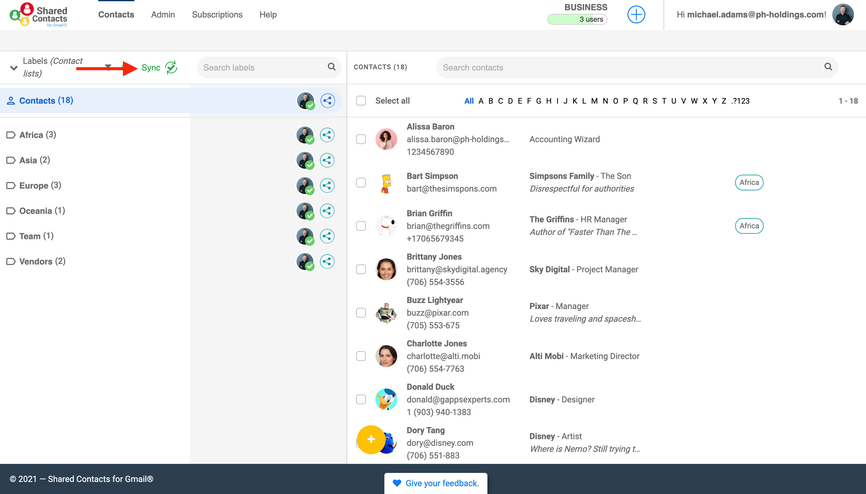 How to Sync Google Contact Labels in Shared Contacts for Gmail