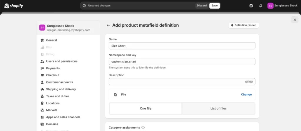 The Easy Way to Create a Size Chart Metafield in Shopify