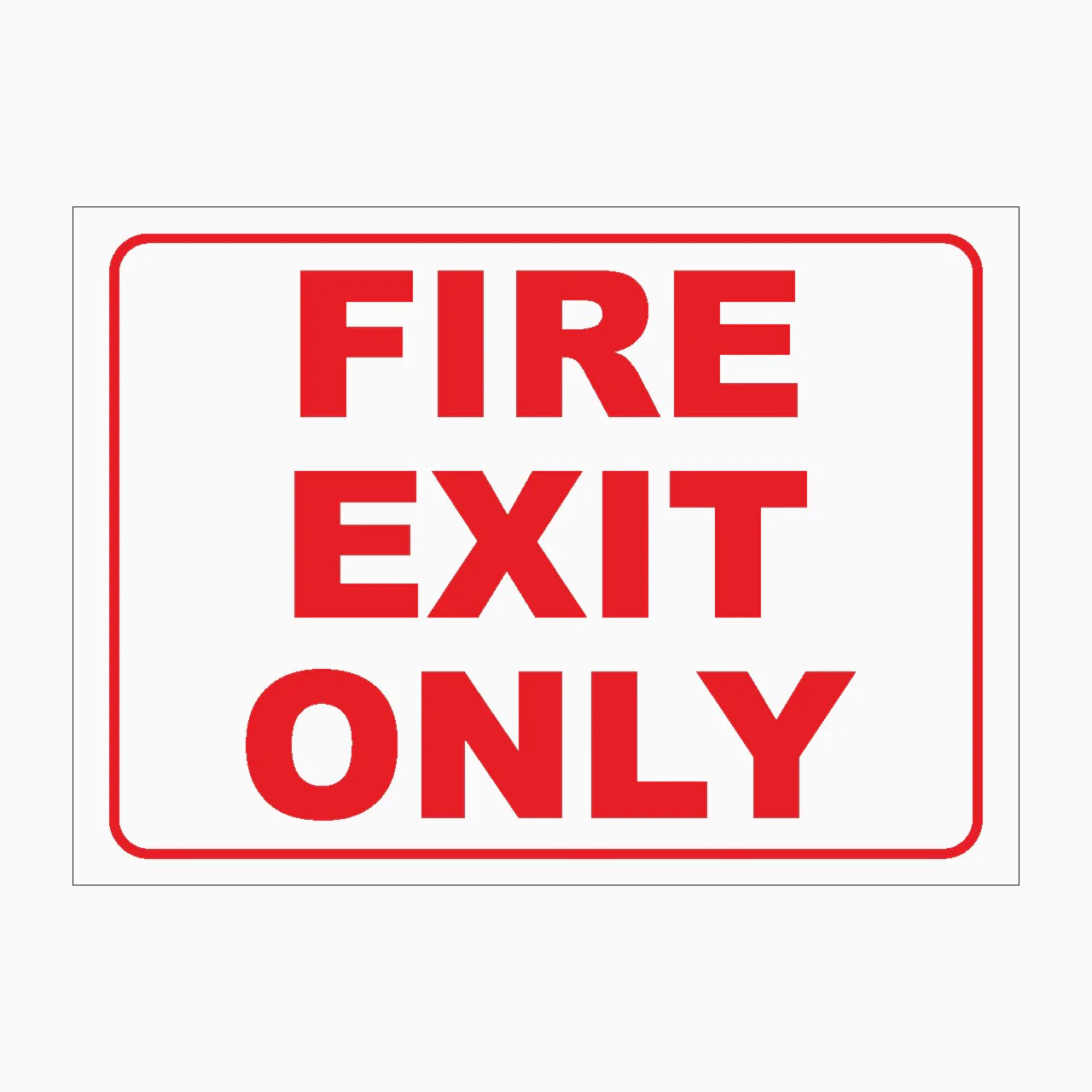FIRE EXIT ONLY SIGN - Exit & Emergency Exit Signs in Australia – Get signs