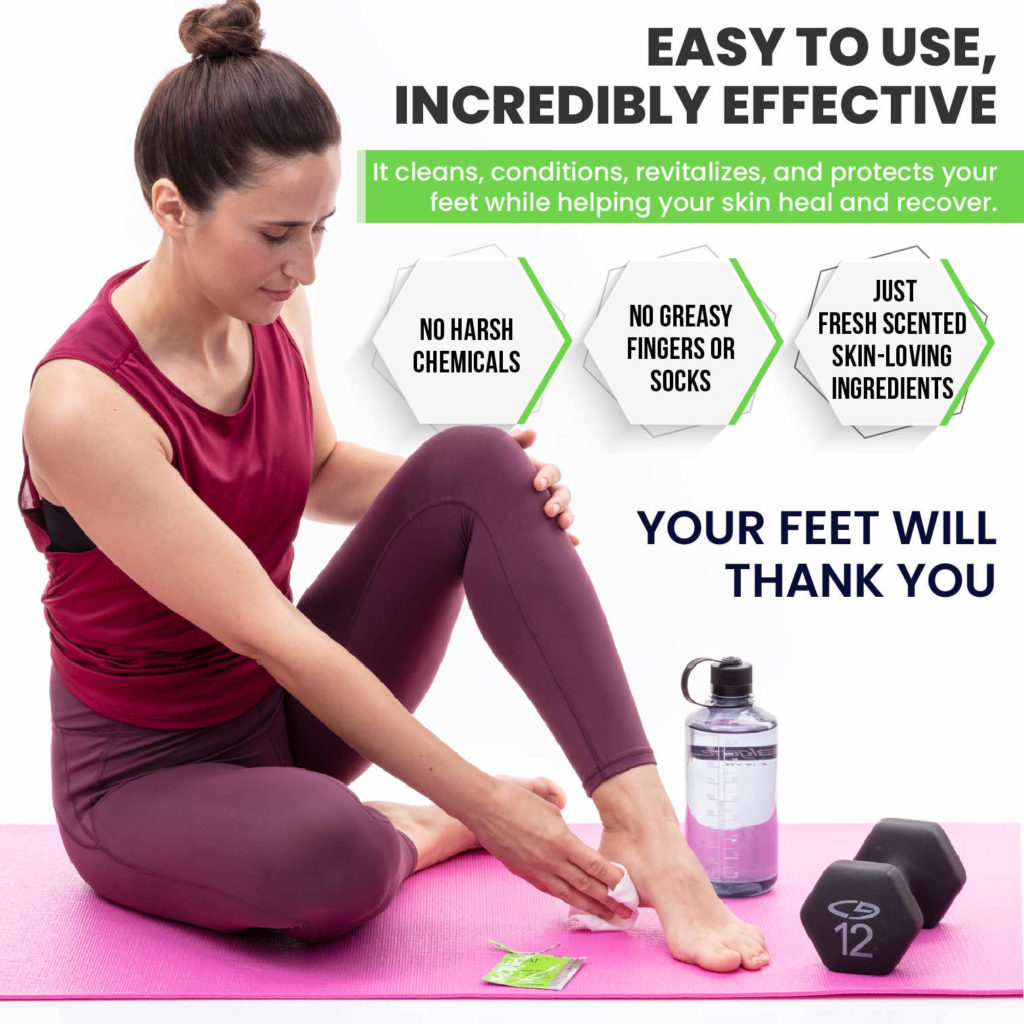 Smooth AF Medicated Athlete’s Foot Wipes Pouch SmoothAF® Alcohol