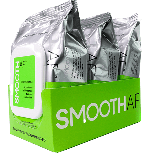 Smooth AF Medicated Athlete’s Foot Wipes Pouch SmoothAF® Alcohol