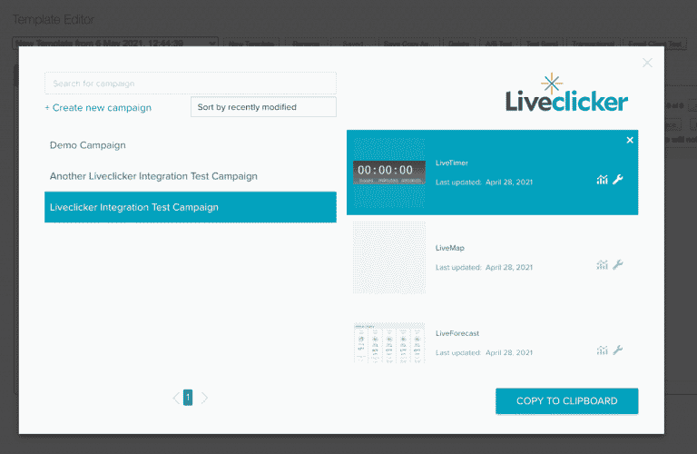 Realtime personalization powered by Liveclicker Sailthru Documentation