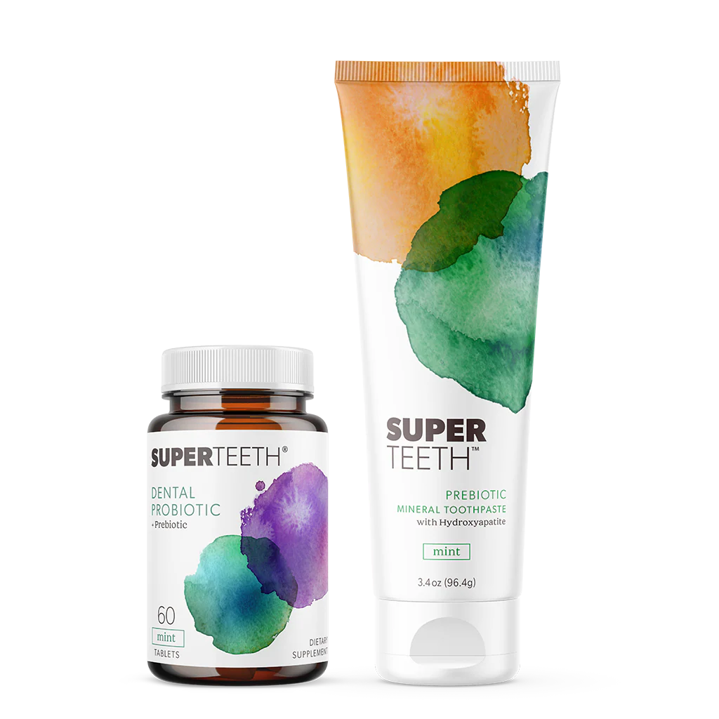Dental Probiotic & Toothpaste Without Sodium Lauryl Sulfate SuperTeeth