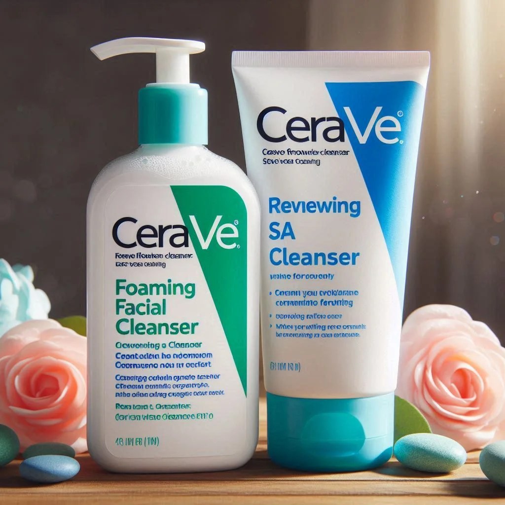Cerave Foaming Facial Cleanser Vs Renewing SA Cleanser the