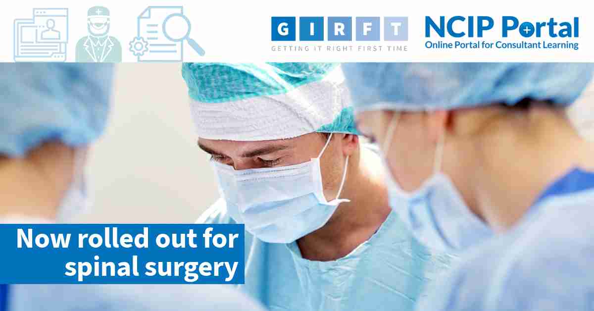 NCIP rollout getting under way for 400 consultant spinal surgeons in
