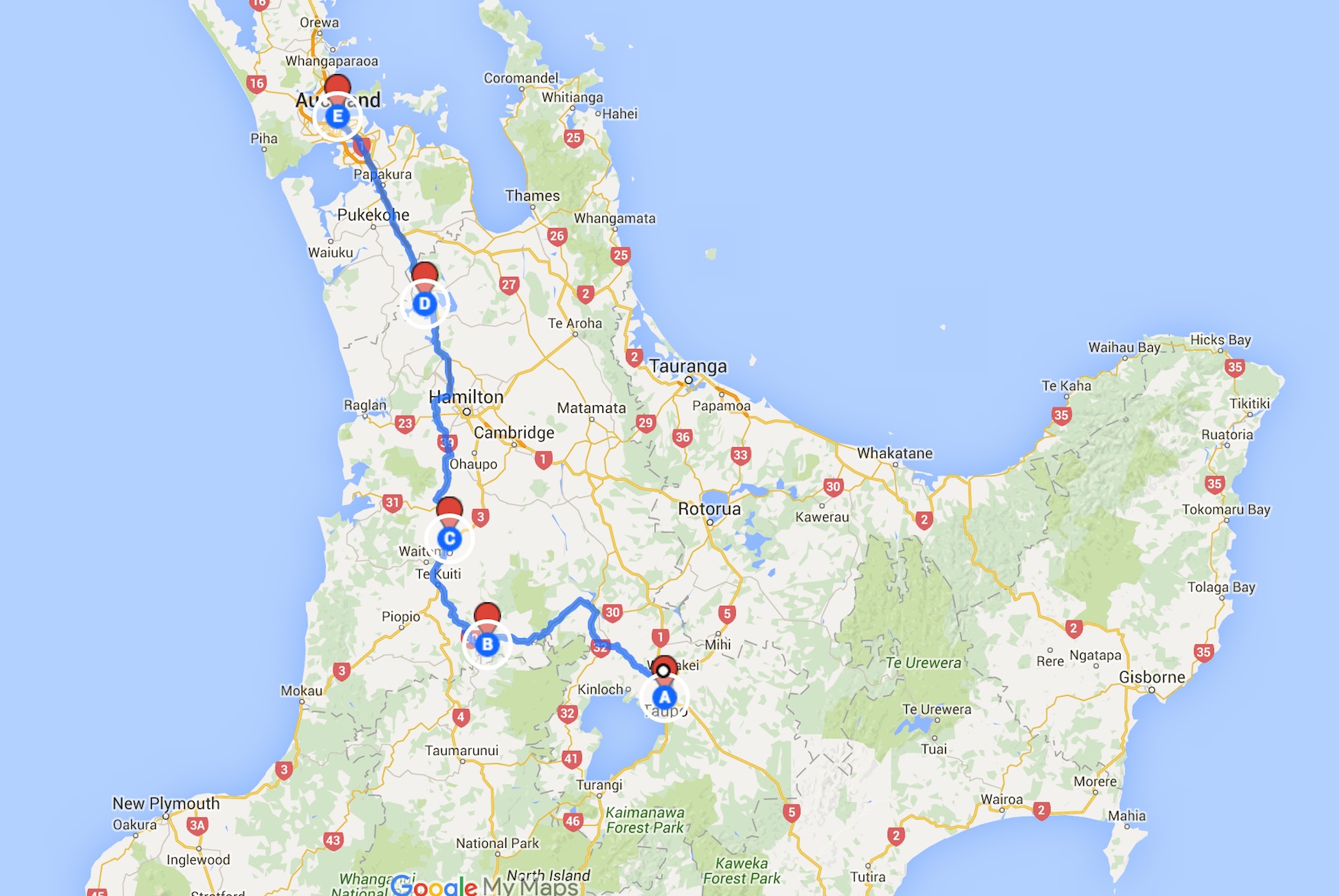Taking the alternate route to Taupo the best way to go