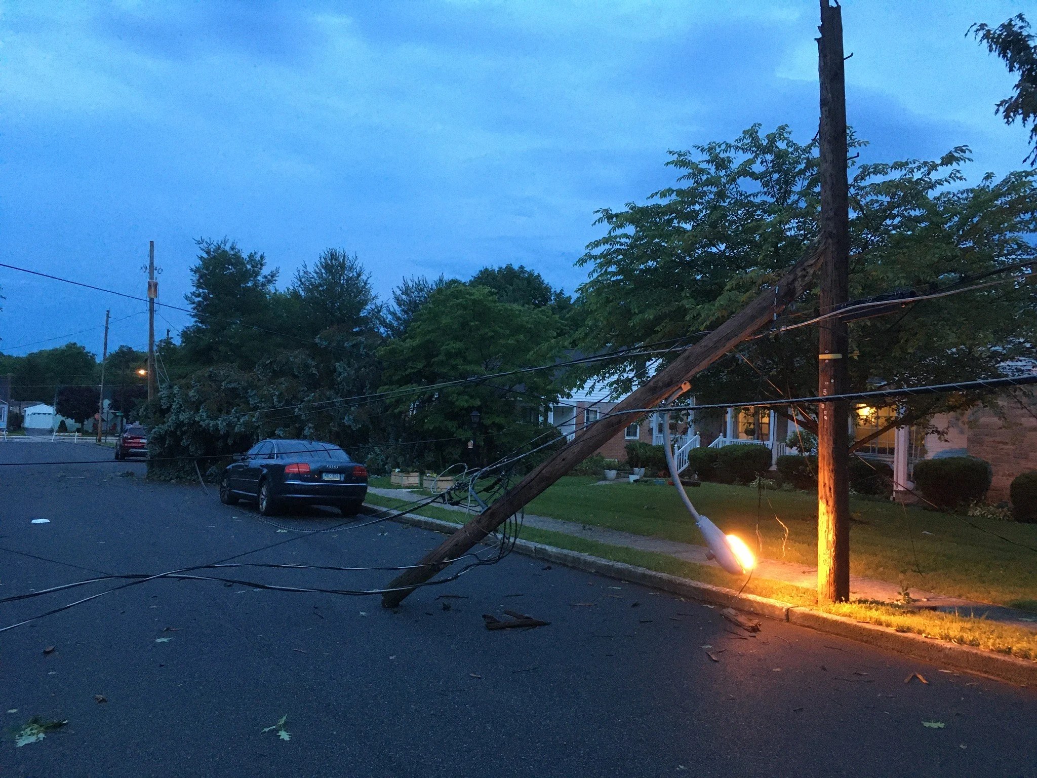 Significant severe weather damage across Adams County remains today