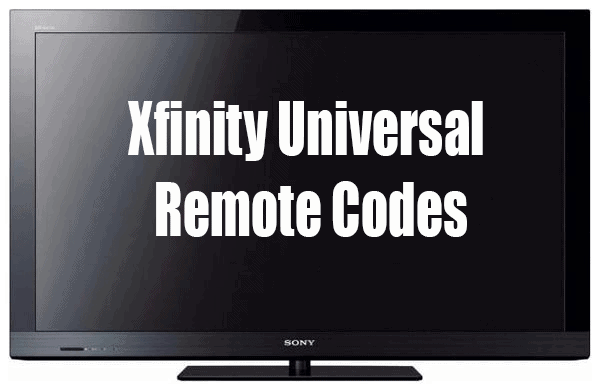 Comcast Xfinity Remote codes for Xfinity Universal Remote