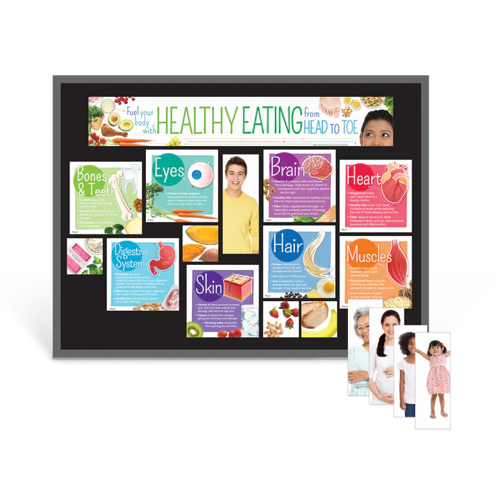 Healthy Nutrition Bulletin Board Kit Visualz
