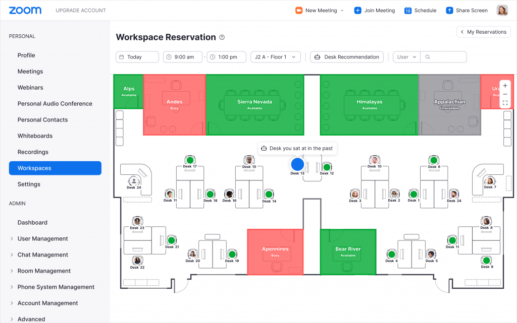 FOW Zoom Looks to Simplify HotDesking, Booking