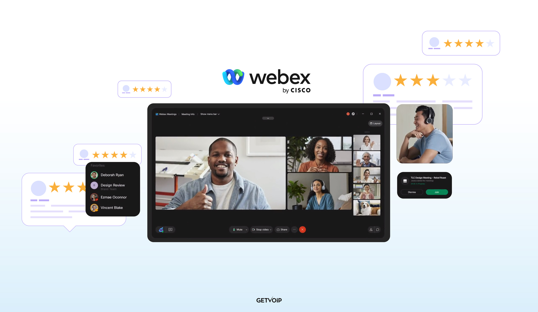 Webex Calling app Start an audio or video conference call