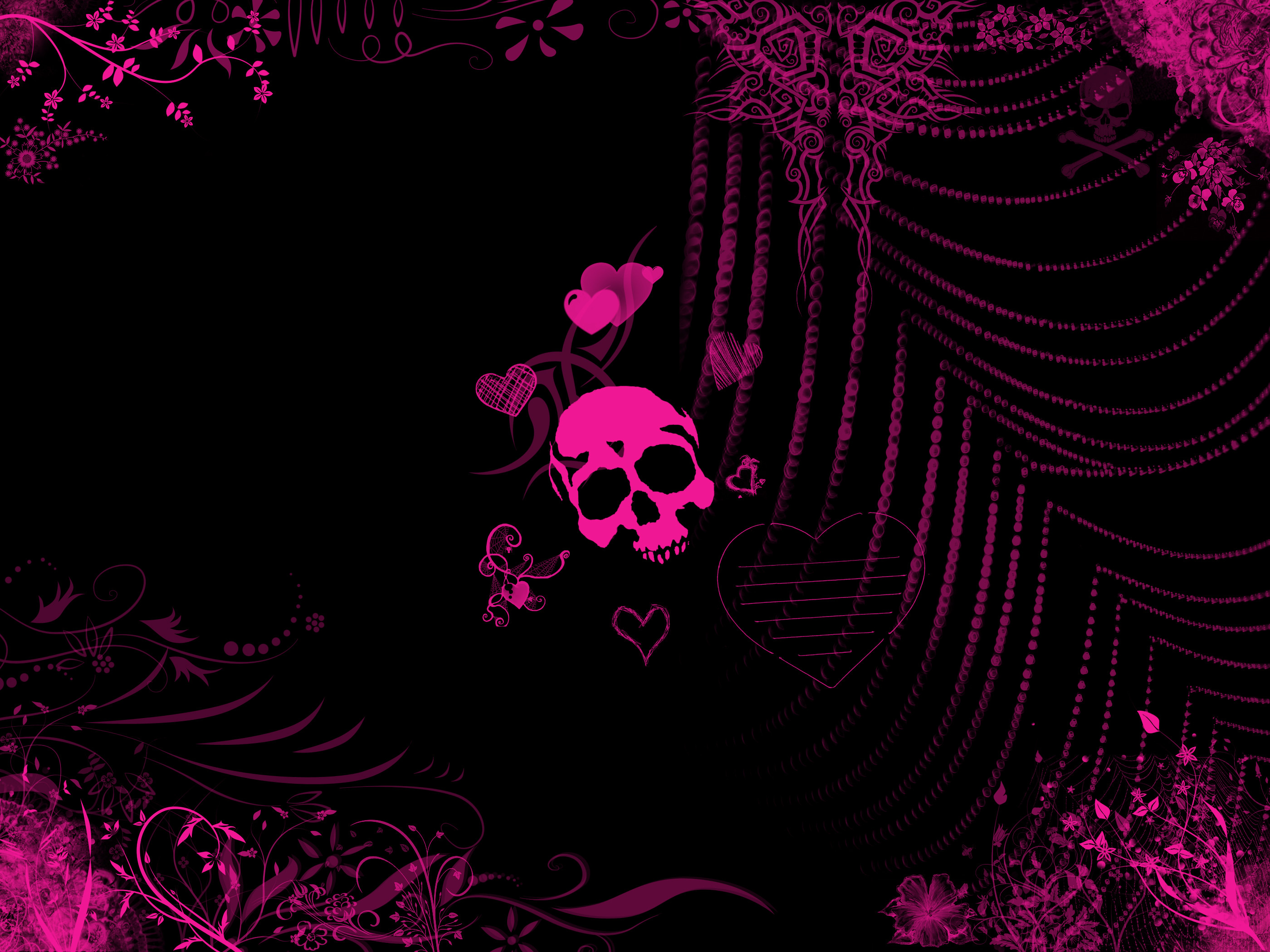 Pink Skull Wallpaper (50+ images)