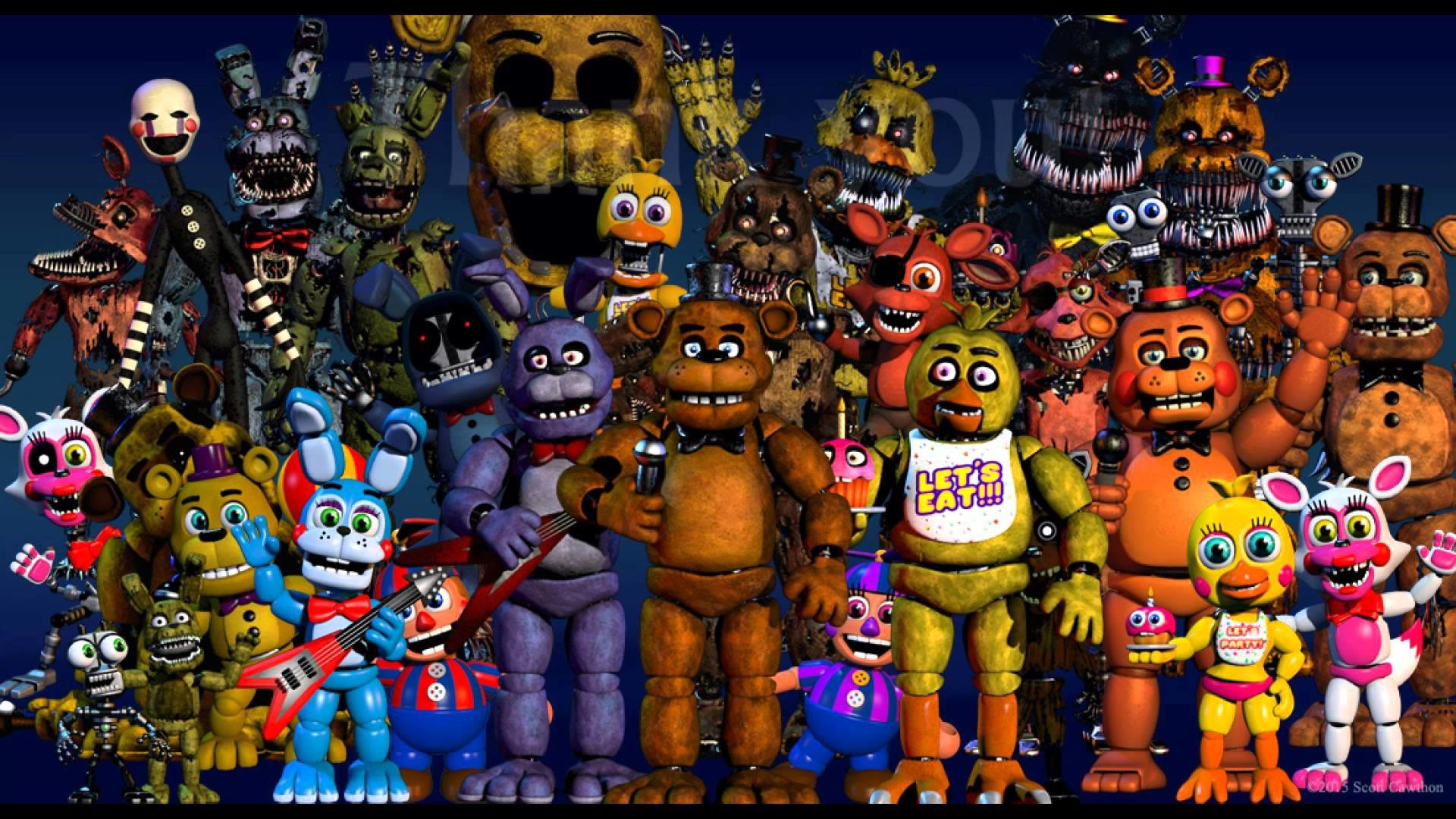 Fnaf All Characters Theme Songs 1 4 Theme Image