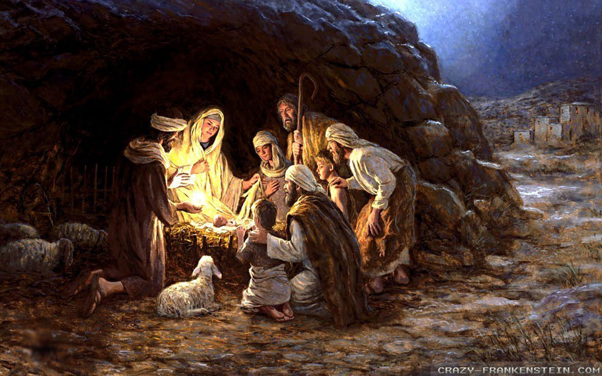 Santa and Baby Jesus Wallpaper (59+ images)