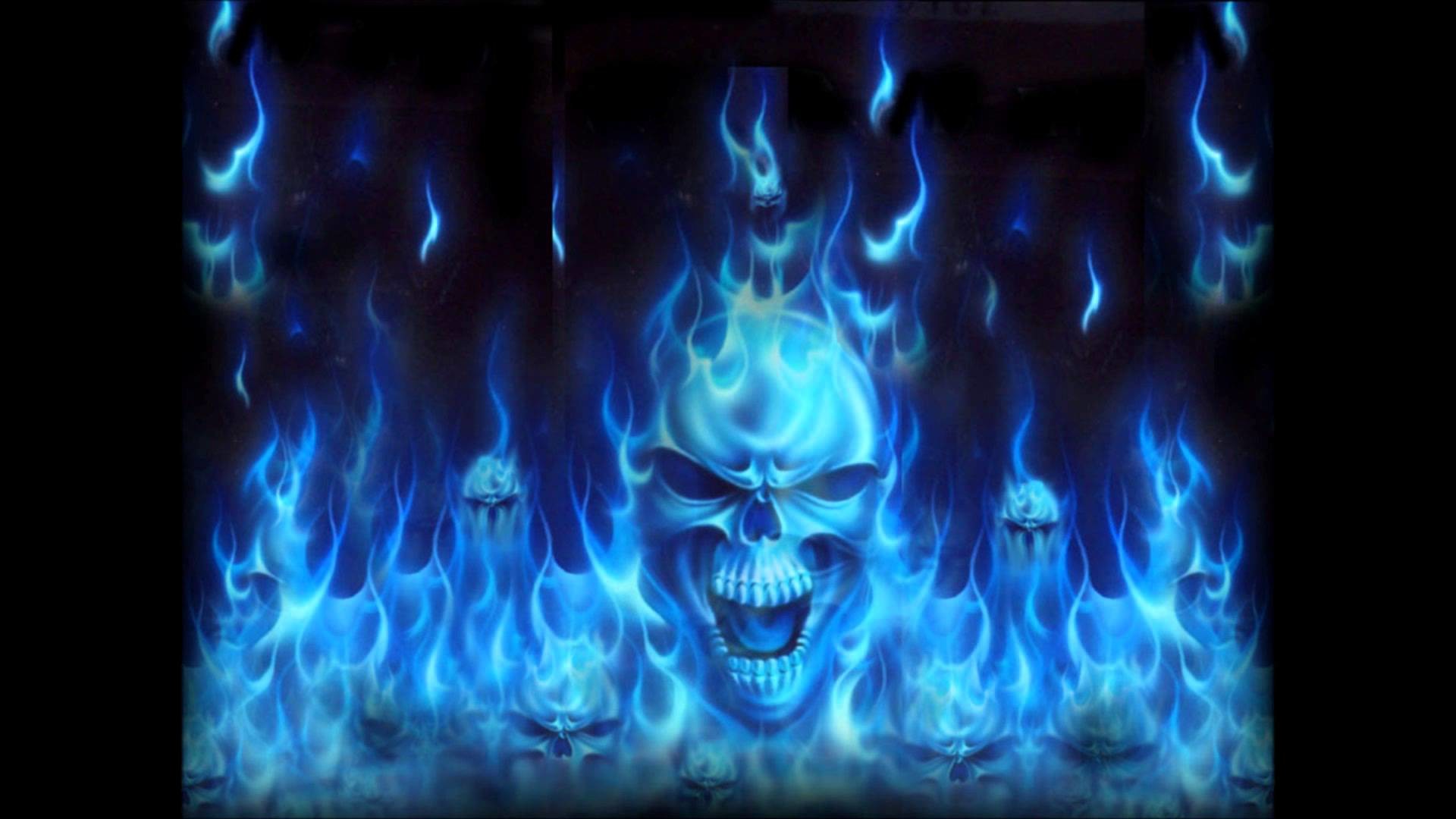 Blue Fire Skull Wallpaper (58+ images)