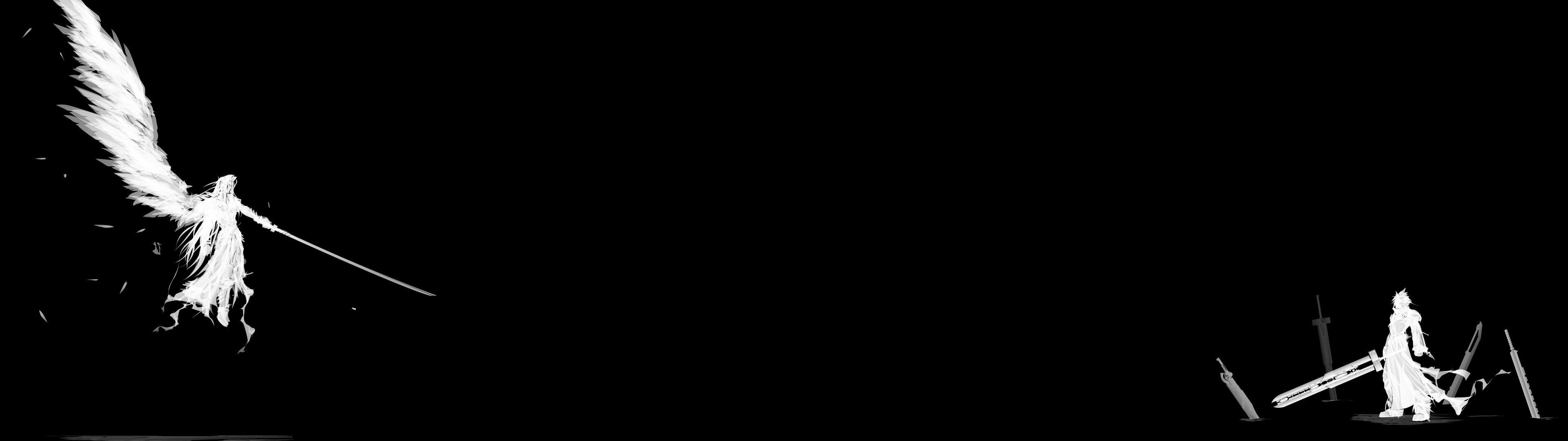 Dark Dual Monitor Wallpaper 3840x1080