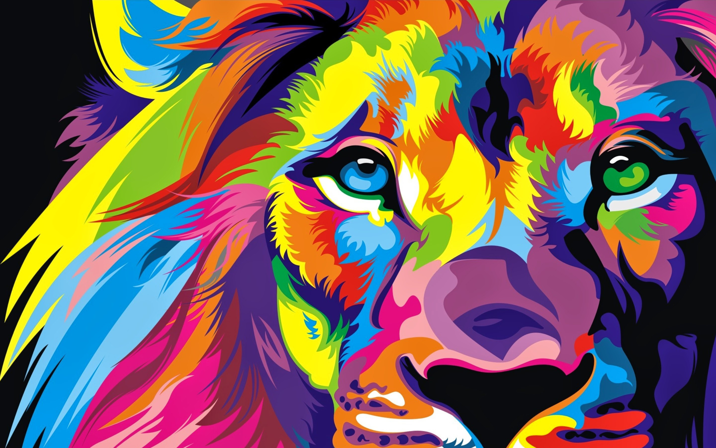 Colorful Lion Wallpaper (57+ images)