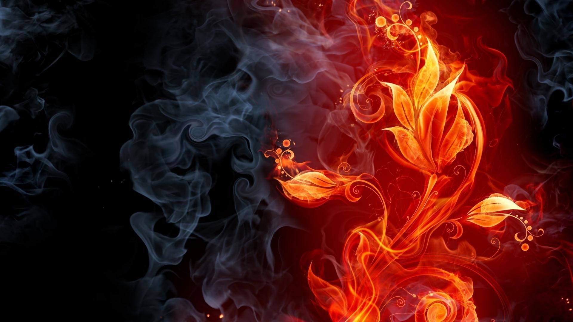 Red and Blue Fire Wallpaper (59+ images)